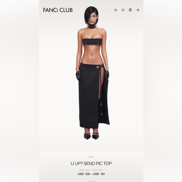 Fanci Club Set - U Up Send Pic top / Demure skirt - Picture 3 of 6